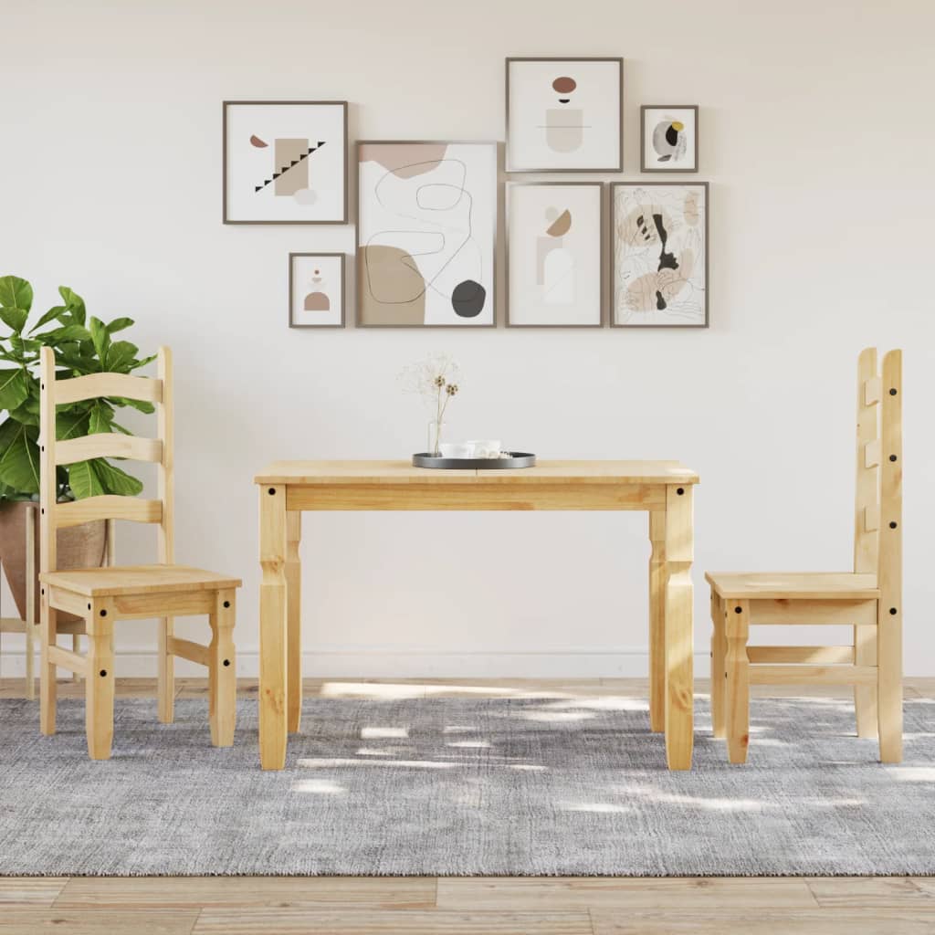 Table à manger Corona 112x60x75 cm bois massif de pin - XIOS