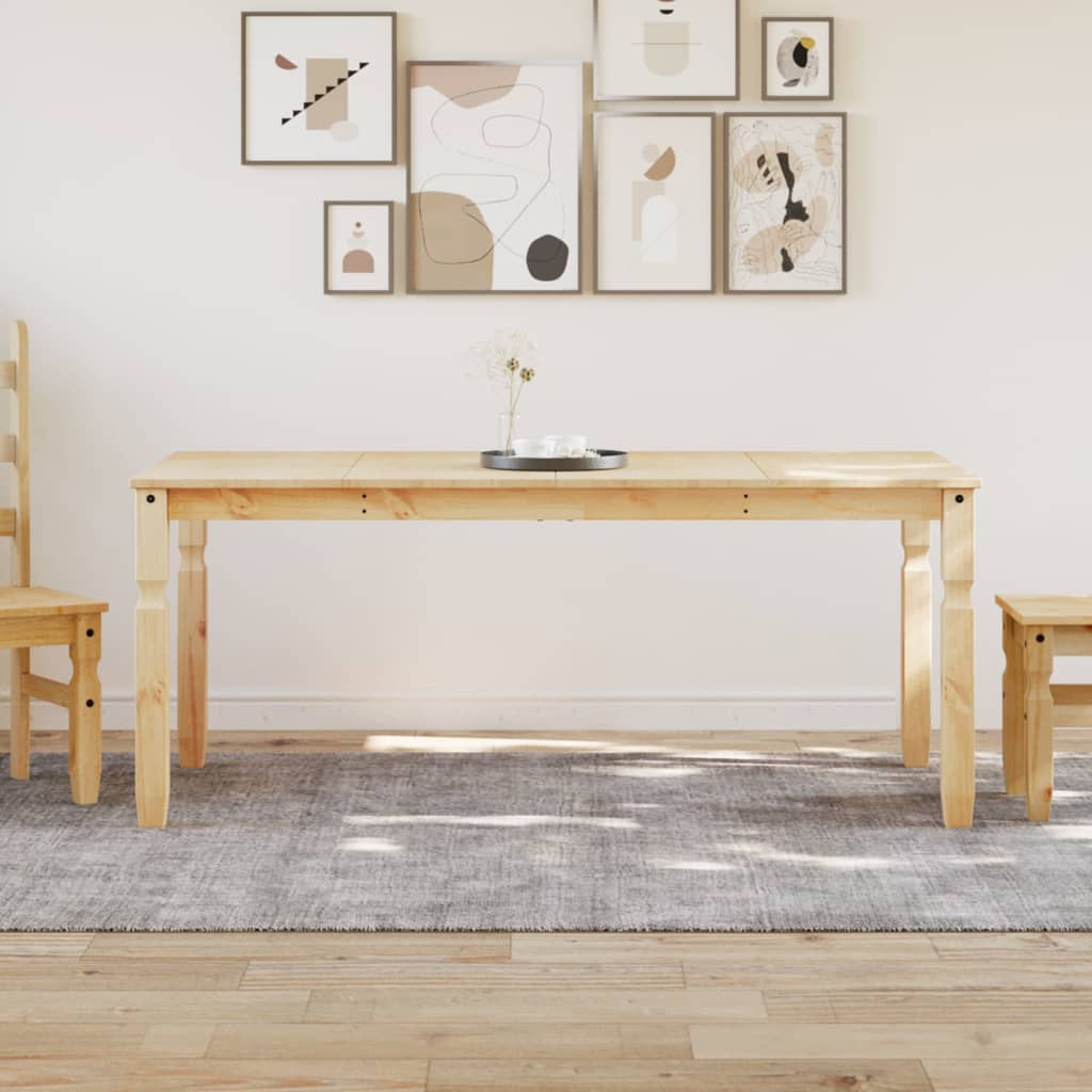 Table à manger Corona 180x90x75 cm bois massif de pin - XIOS