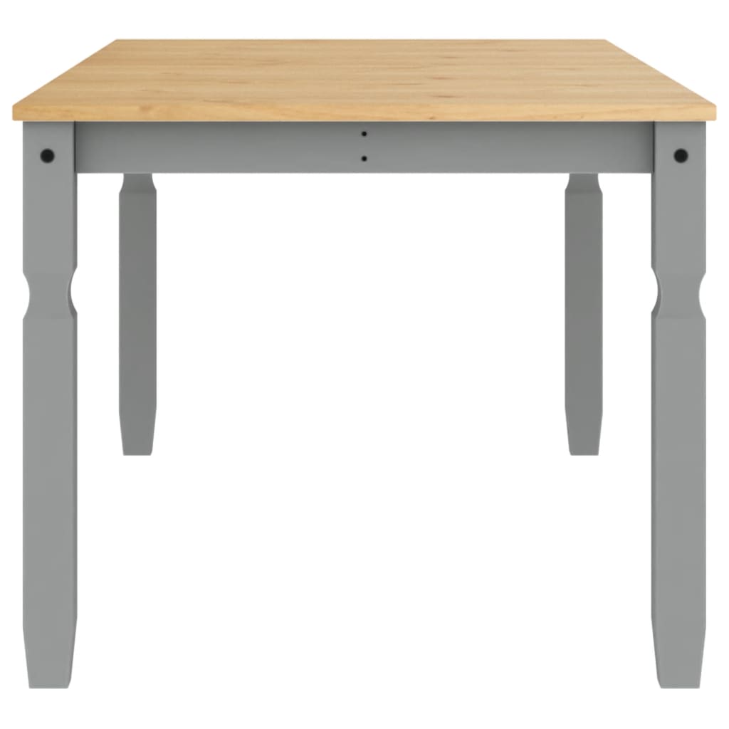 Table à manger Corona gris 180x90x75 cm bois massif de pin - XIOS
