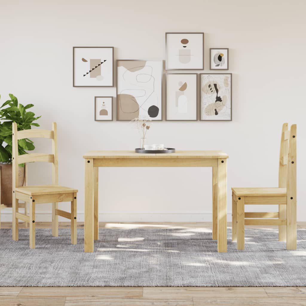 Chaises à manger lot de 2 40x46x99 cm bois massif de pin - XIOS