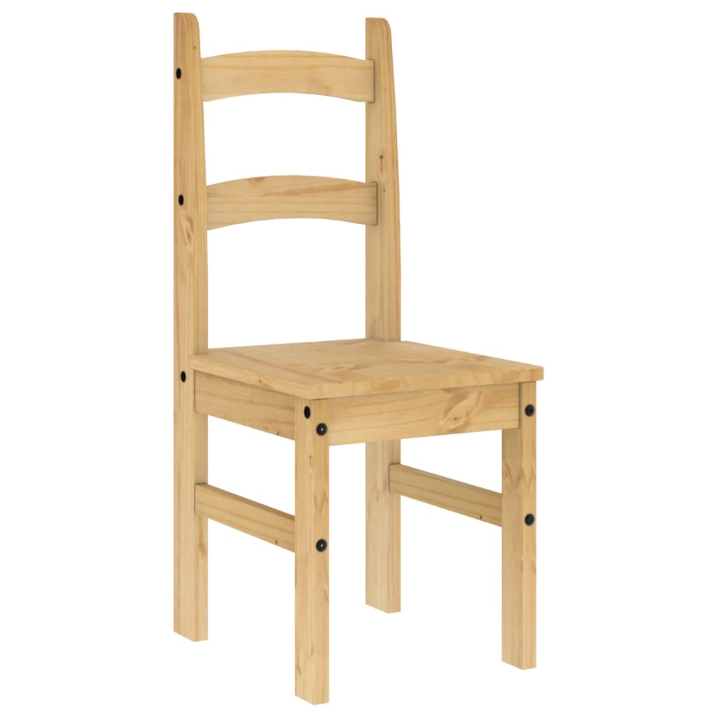 Chaises à manger lot de 2 40x46x99 cm bois massif de pin - XIOS