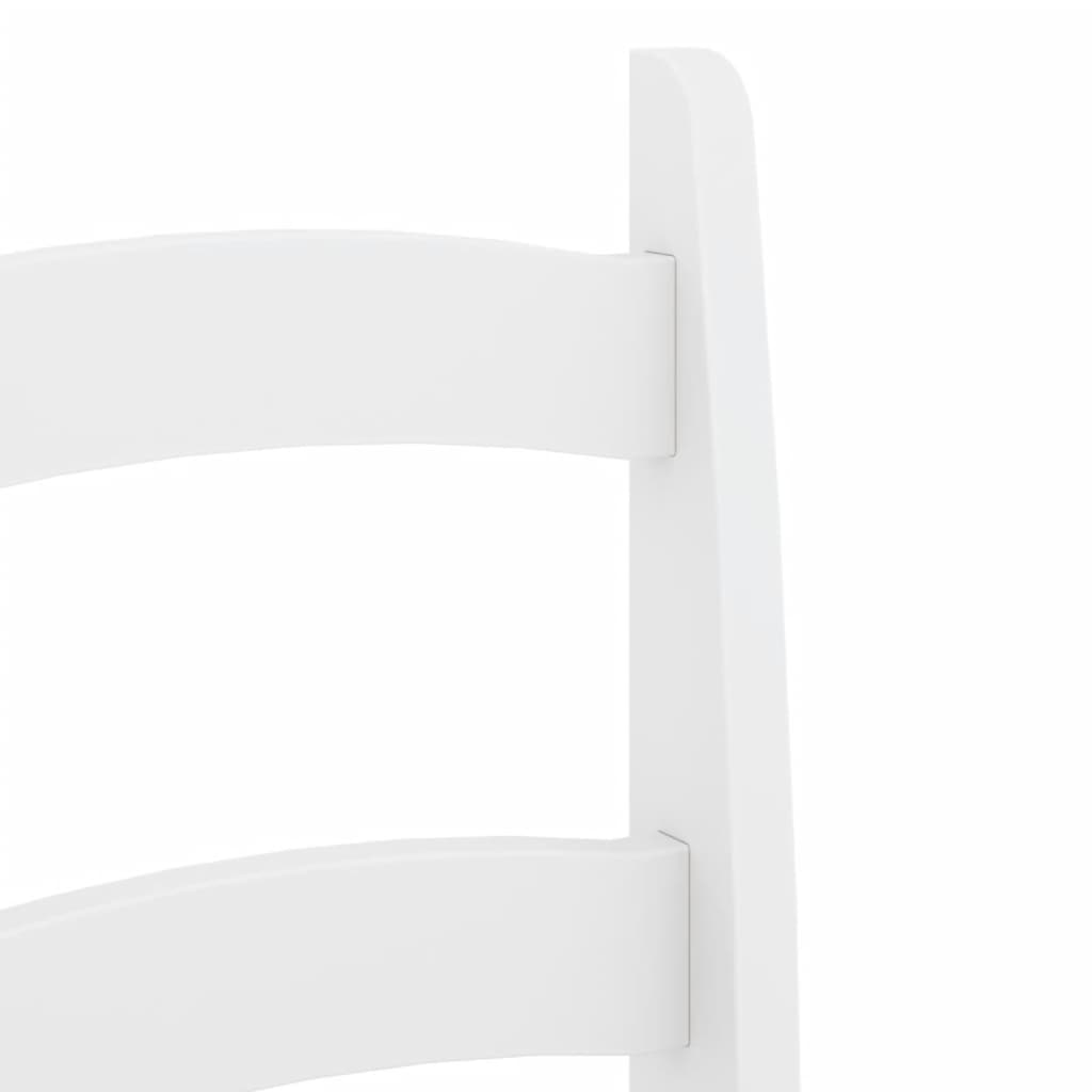 Chaises à manger lot de 2 blanc 40x46x99 cm bois massif de pin - XIOS