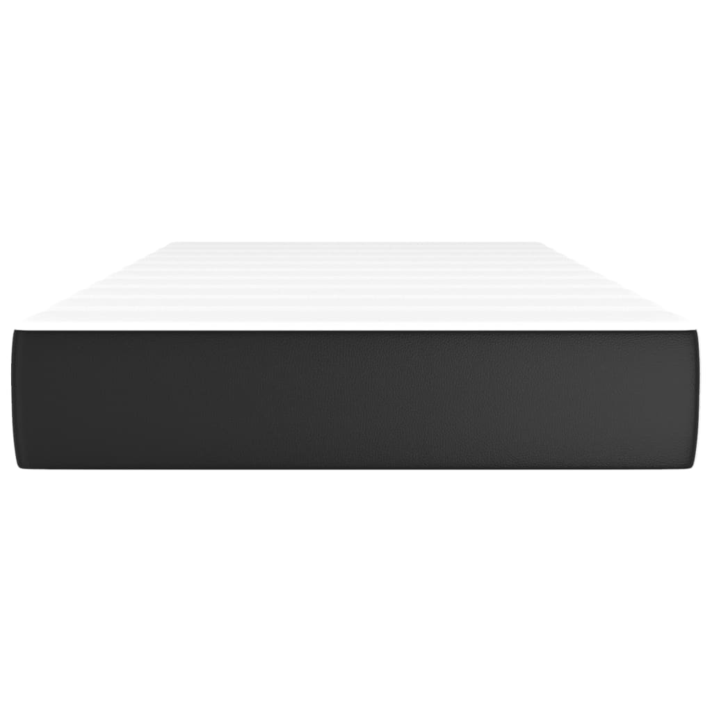 Matelas de lit à ressorts ensachés noir 120x190x20cm Similicuir - XIOS