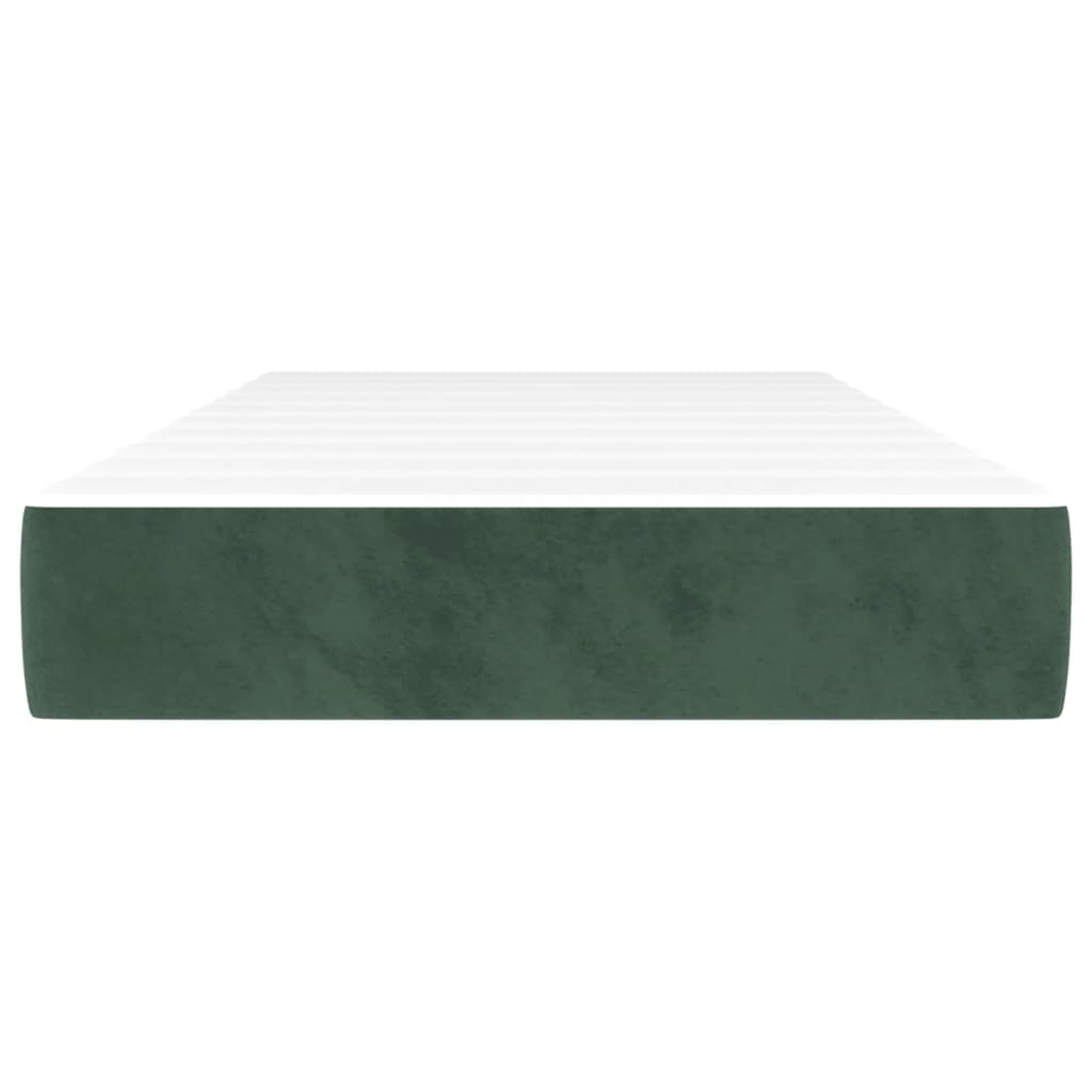 Matelas de lit à ressorts ensachés vert foncé 120x190x20 cm - XIOS