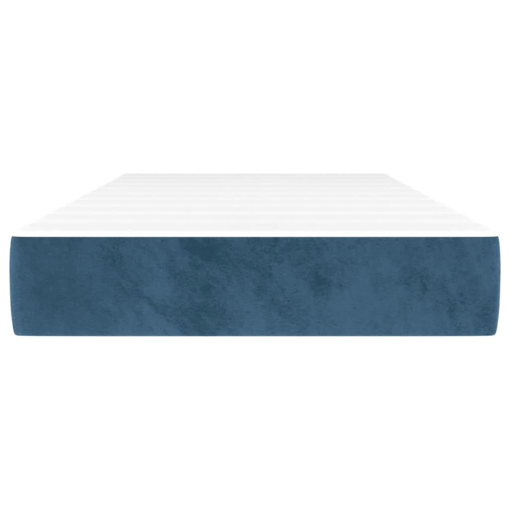 Matelas de lit à ressorts ensachés bleu foncé 120x190x20 cm - XIOS