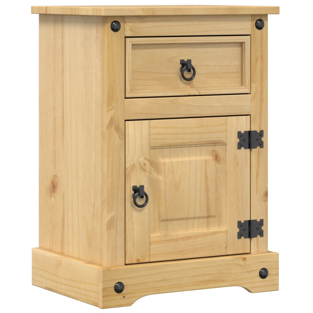 Table de chevet Corona 45x35x64 cm bois de pin massif - XIOS