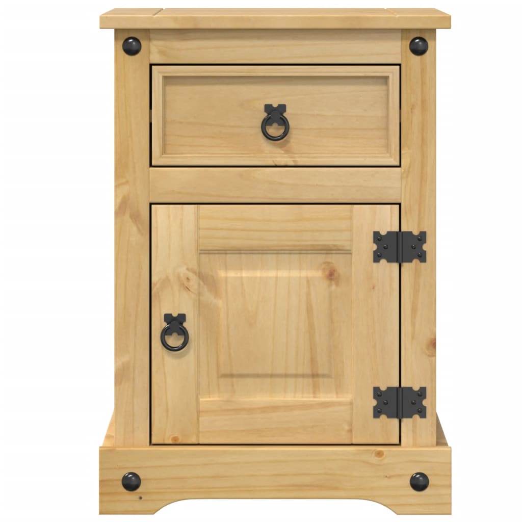 Table de chevet Corona 45x35x64 cm bois de pin massif - XIOS