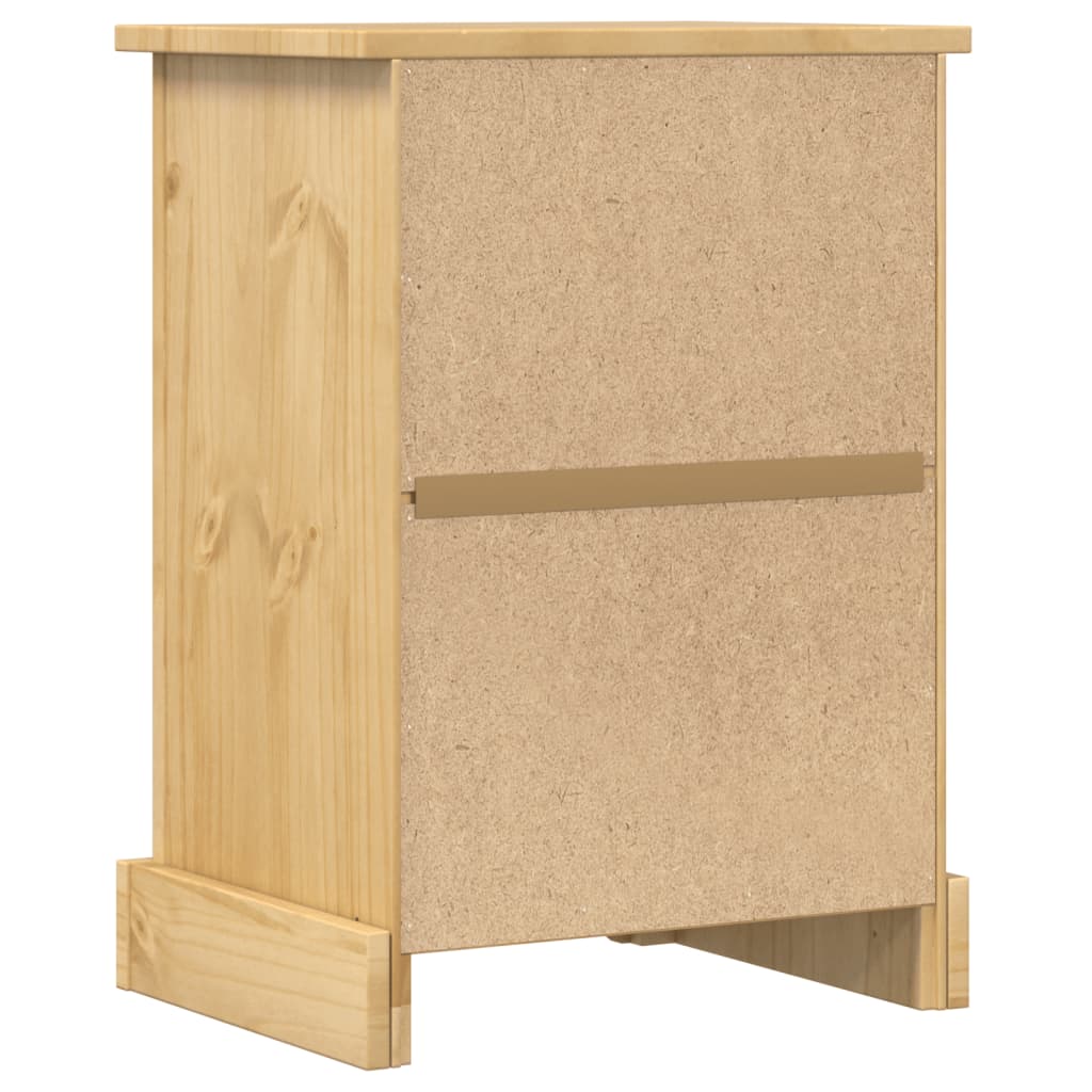 Table de chevet Corona 45x35x64 cm bois de pin massif - XIOS