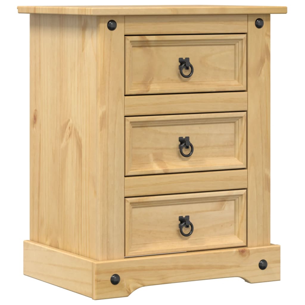 Table de chevet Corona 53x39x66 cm bois de pin massif - XIOS