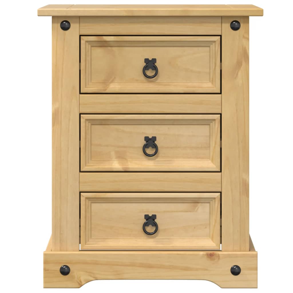 Table de chevet Corona 53x39x66 cm bois de pin massif - XIOS