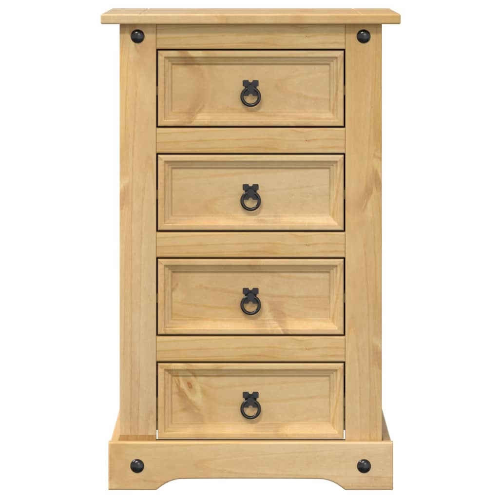 Table de chevet Corona 53x39x84 cm bois de pin massif - XIOS