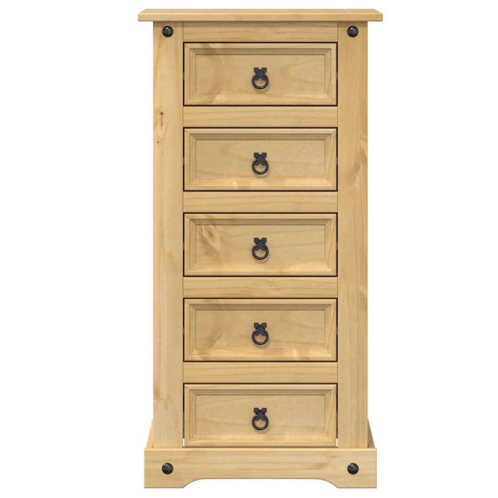 Table de chevet Corona 53x39x103 cm bois de pin massif - XIOS