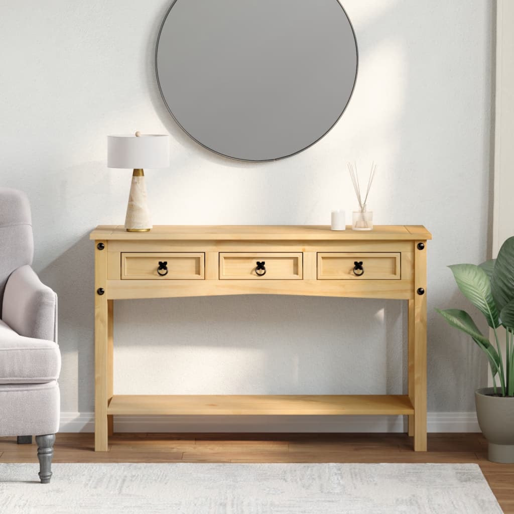 Table console Corona 114x34,5x73 cm bois de pin massif - XIOS