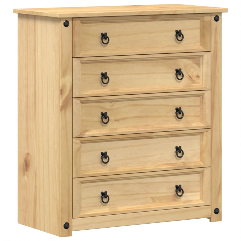 Commode Corona 80x40x89 cm bois massif de pin - XIOS