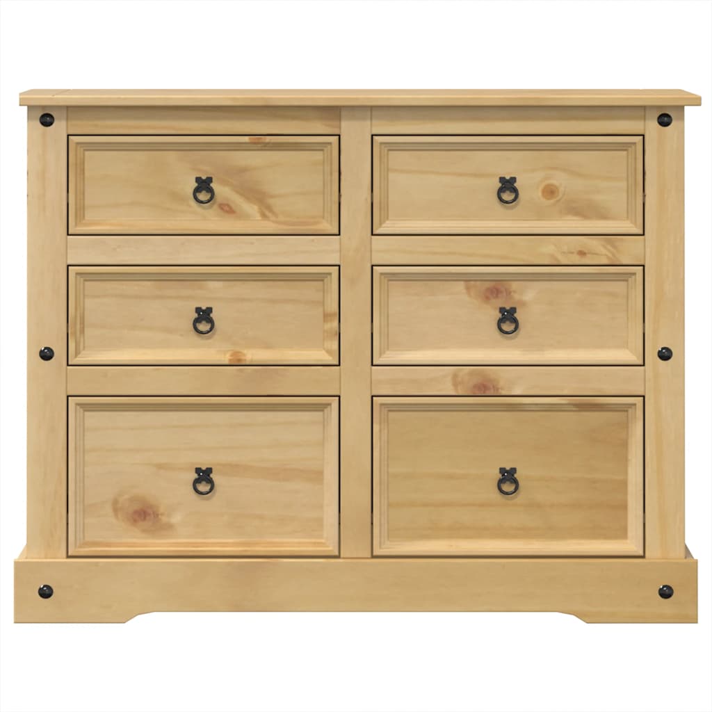 Commode Corona 112x48x91 cm bois massif de pin - XIOS