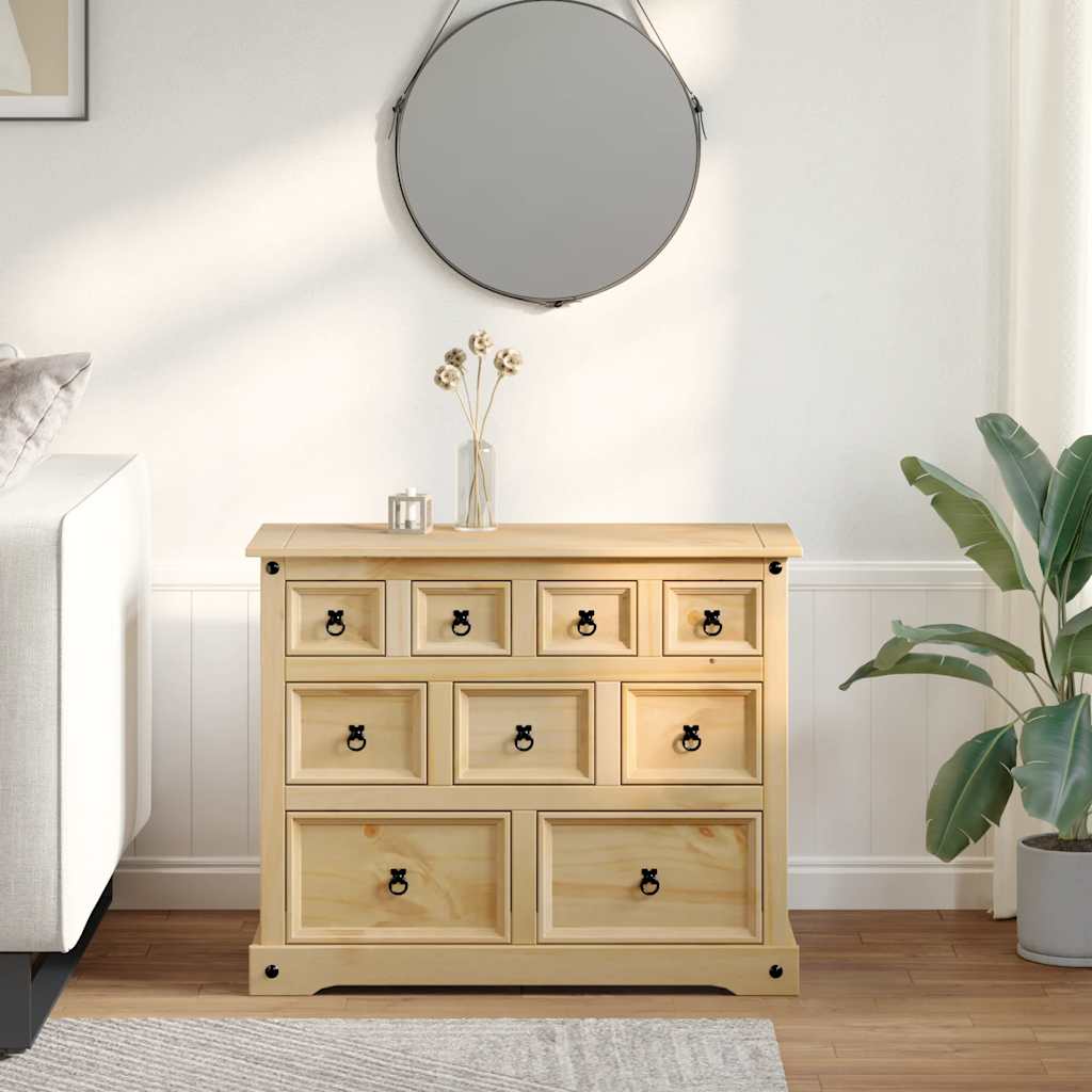 Commode Corona 101x45x82 cm bois massif de pin - XIOS