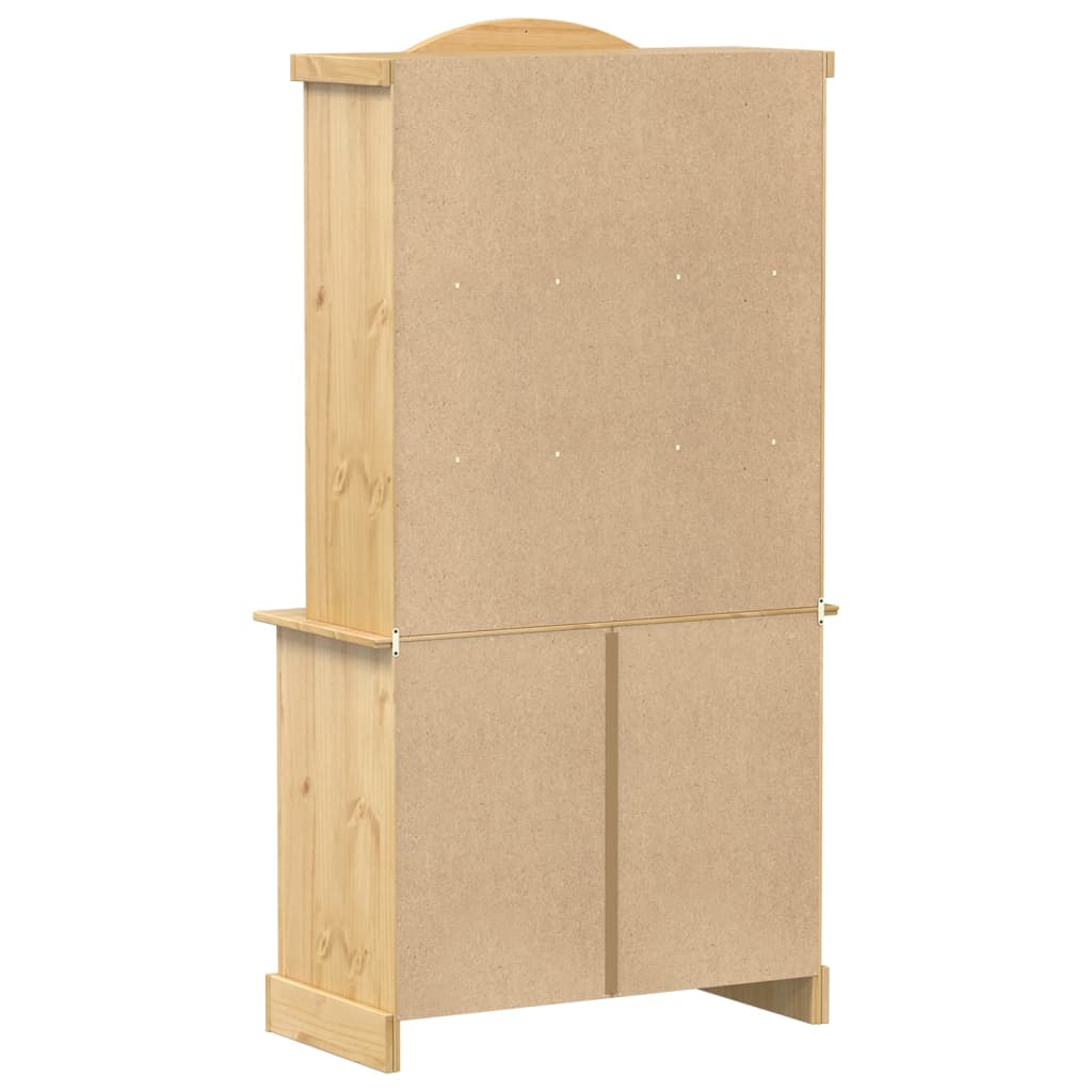 Vitrine en verre Corona 100x48,5x179 cm bois massif de pin - XIOS