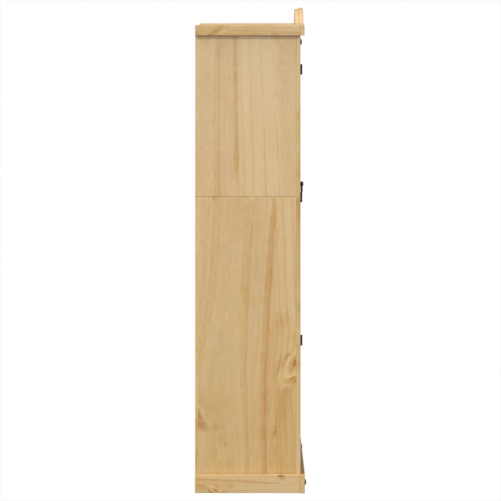 Vitrine en verre Corona 99x43x187 cm bois massif de pin - XIOS