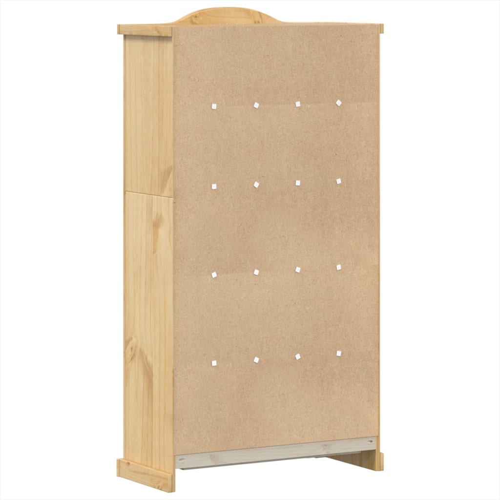 Vitrine en verre Corona 99x43x187 cm bois massif de pin - XIOS