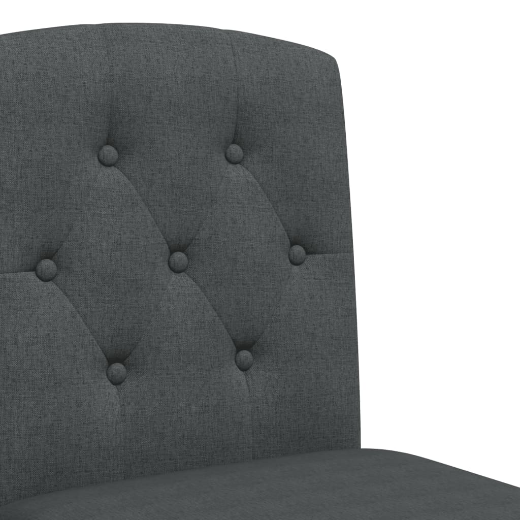 Chaises de bar lot de 2 bois massif d'hévéa et tissu Tabourets de bar vidaXL
