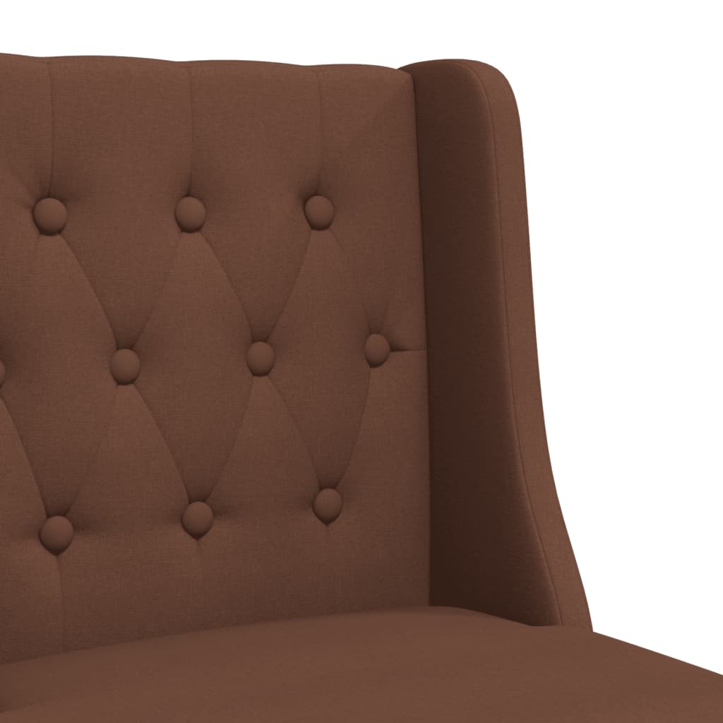 Chaises de bar lot de 2 bois massif d'hévéa et tissu - XIOS