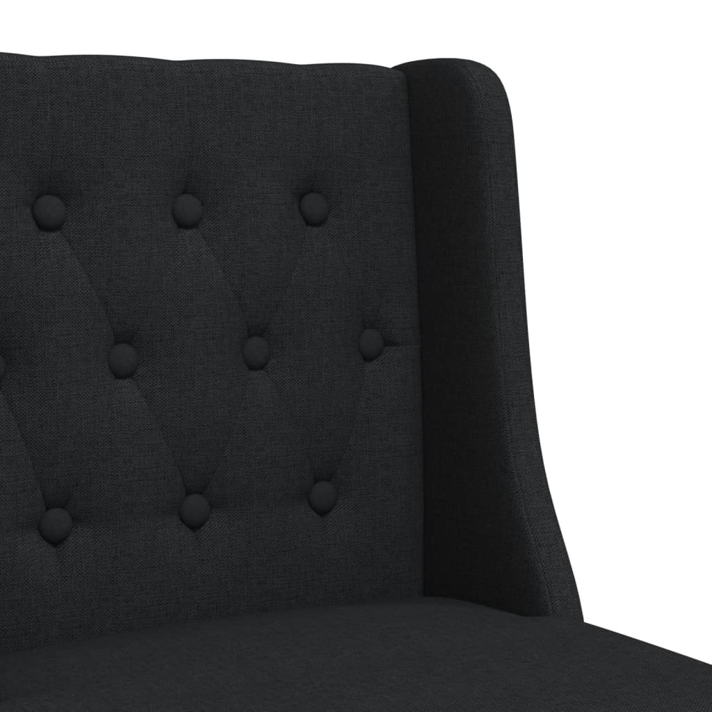Chaises de bar lot de 2 bois massif d'hévéa et tissu - XIOS