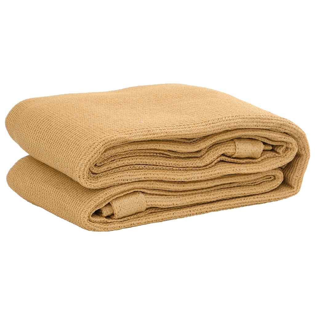 Tapis de tente sable 250x550 cm PEHD Accessoires de tente vidaXL
