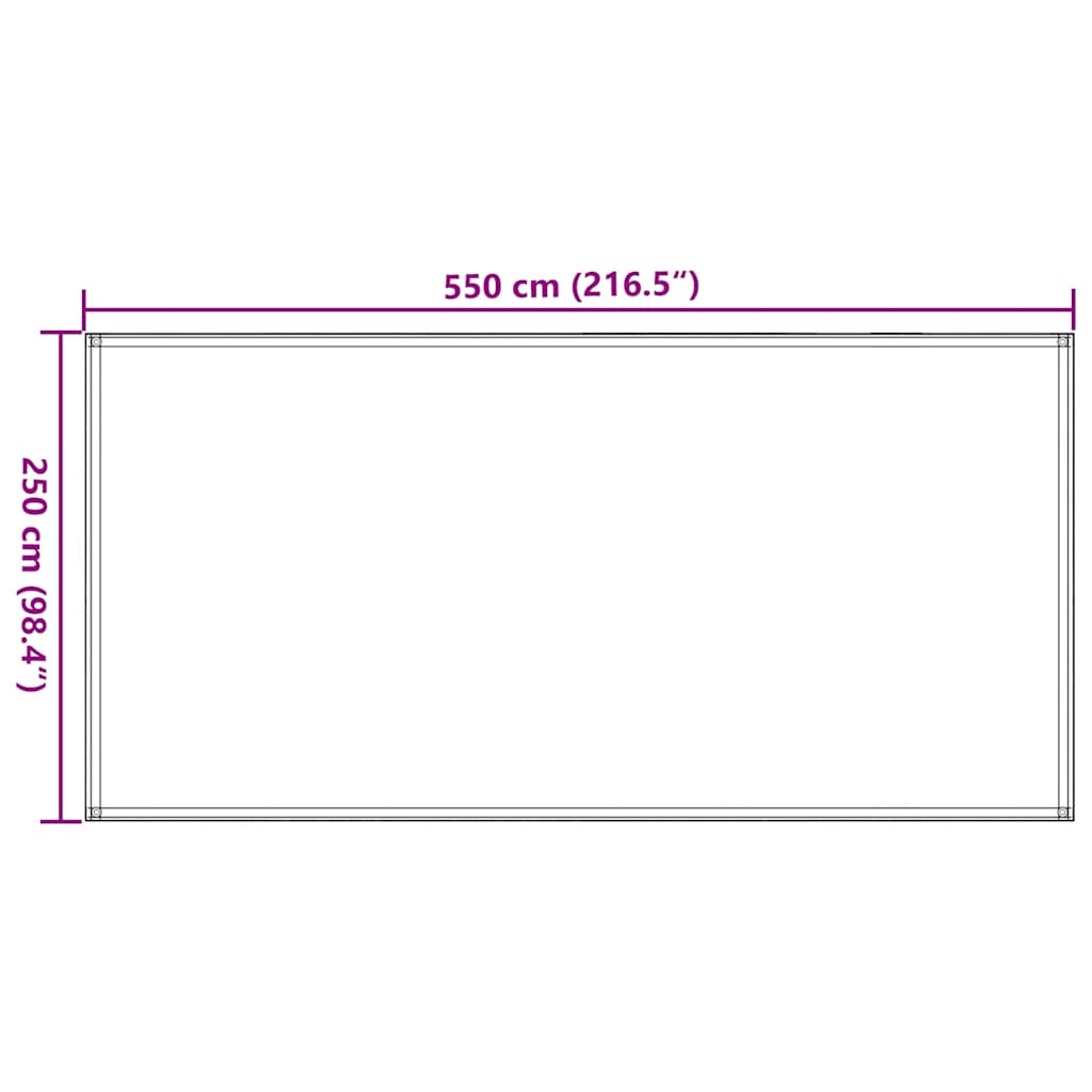 Tapis de tente sable 250x550 cm PEHD Accessoires de tente vidaXL