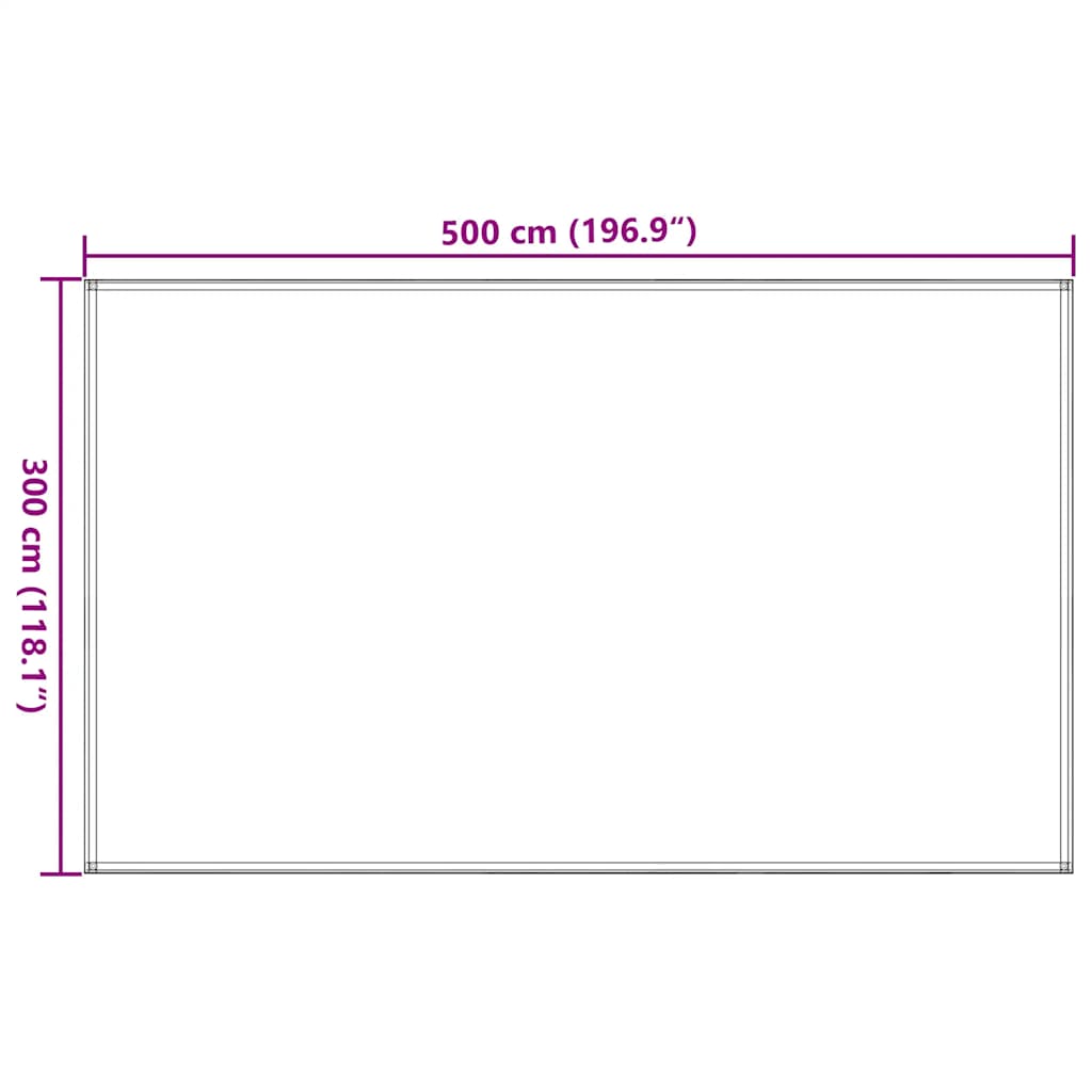 Tapis de tente sable 300x500 cm PEHD Accessoires de tente vidaXL