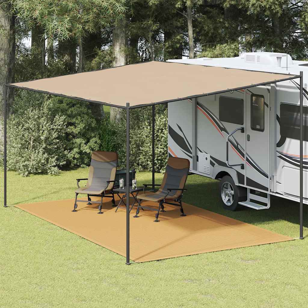 Tapis de tente sable 300x500 cm PEHD Accessoires de tente vidaXL