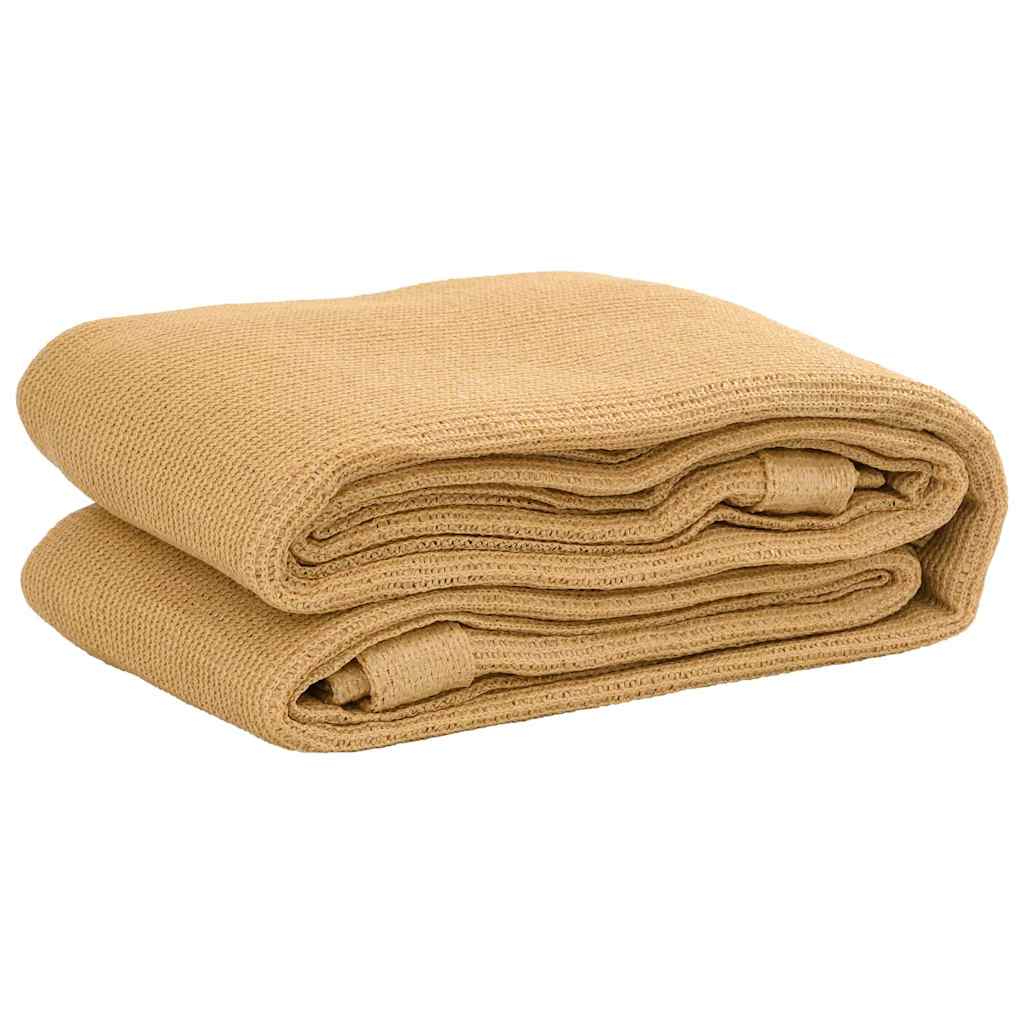 Tapis de tente sable 400x500 cm PEHD Accessoires de tente vidaXL