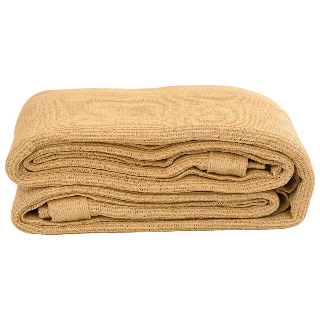 Tapis de tente sable 400x500 cm PEHD Accessoires de tente vidaXL