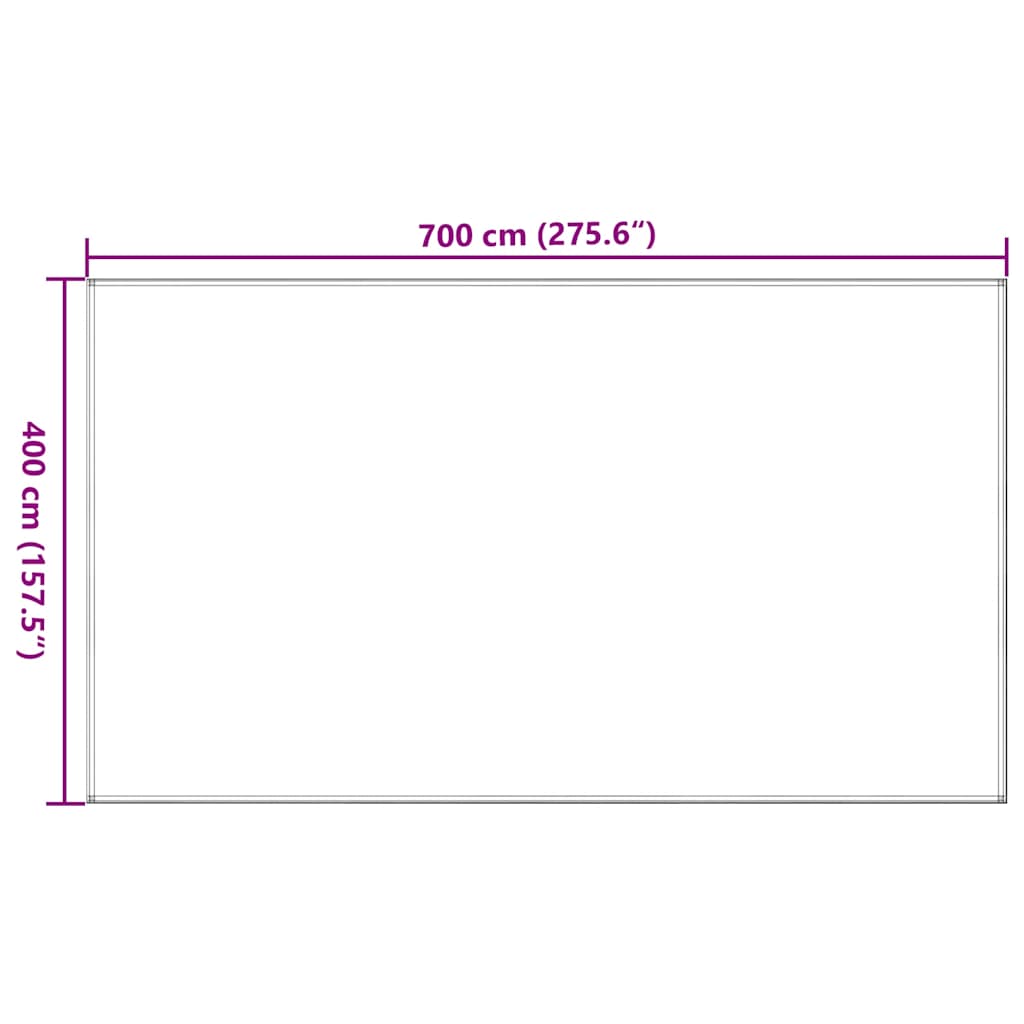 Tapis de tente sable 400x700 cm PEHD Accessoires de tente vidaXL