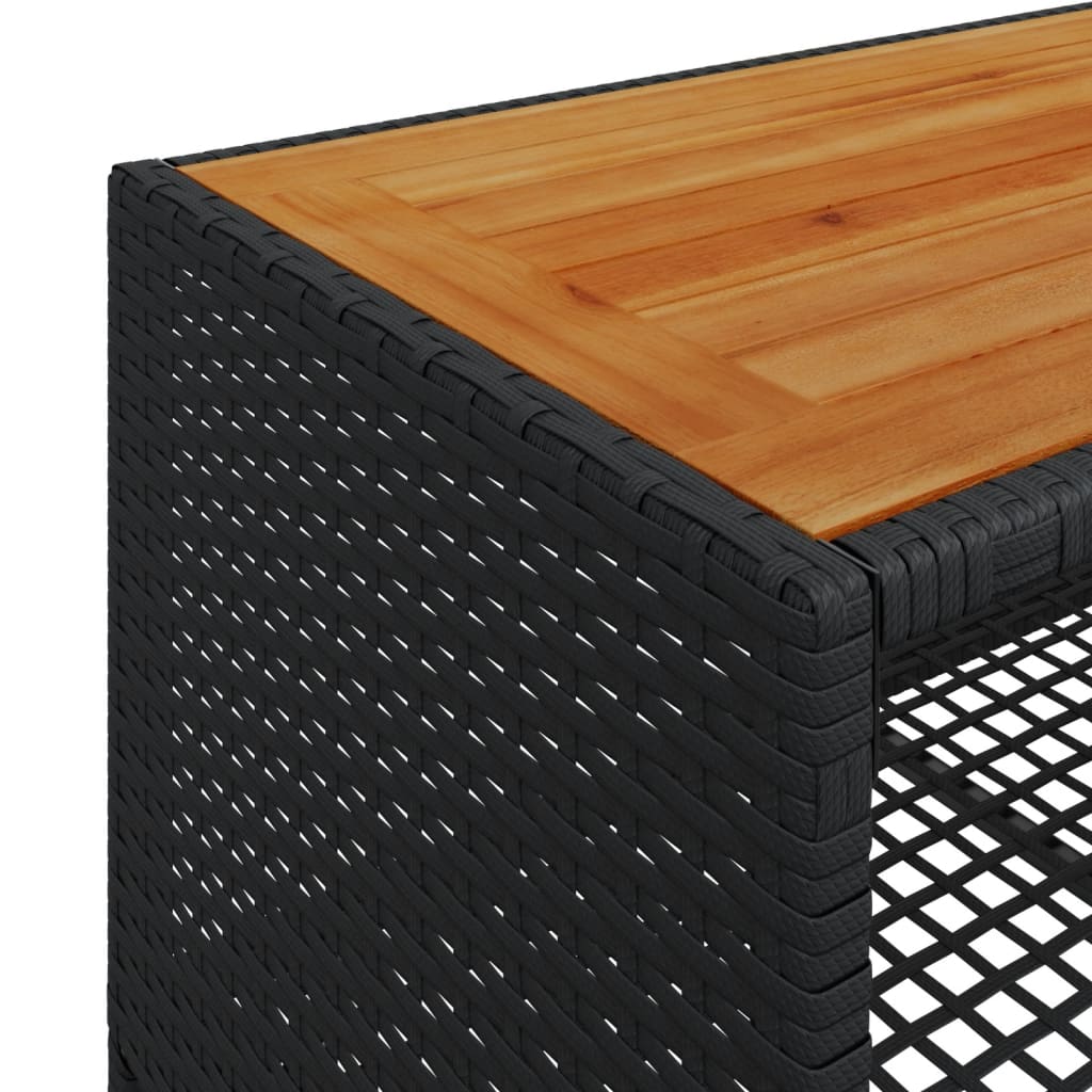 Salon de jardin 4 pcs avec coussins noir résine tressée - XIOS
