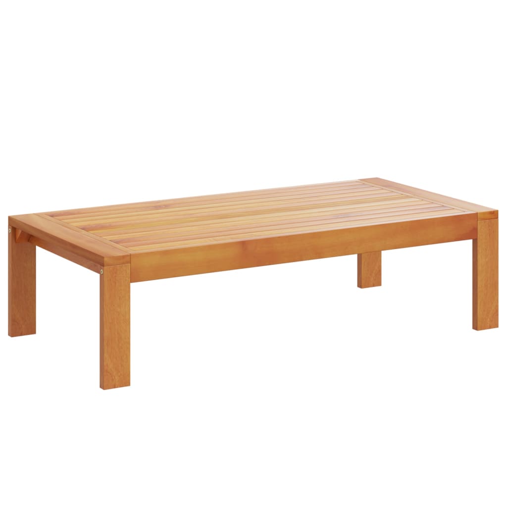 Salon de jardin avec coussins 3 pcs bois massif d'acacia