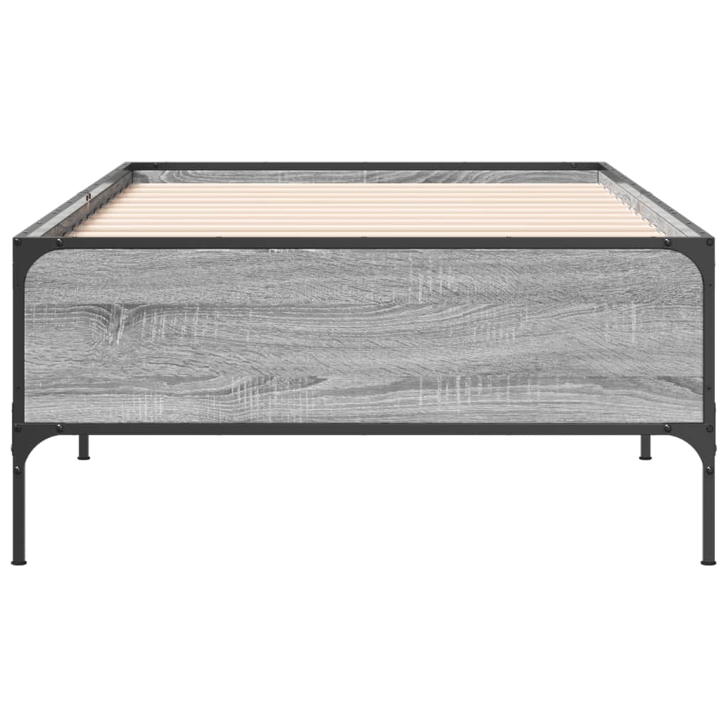 Cadre de lit sans matelas sonoma gris 100x200 cm - XIOS