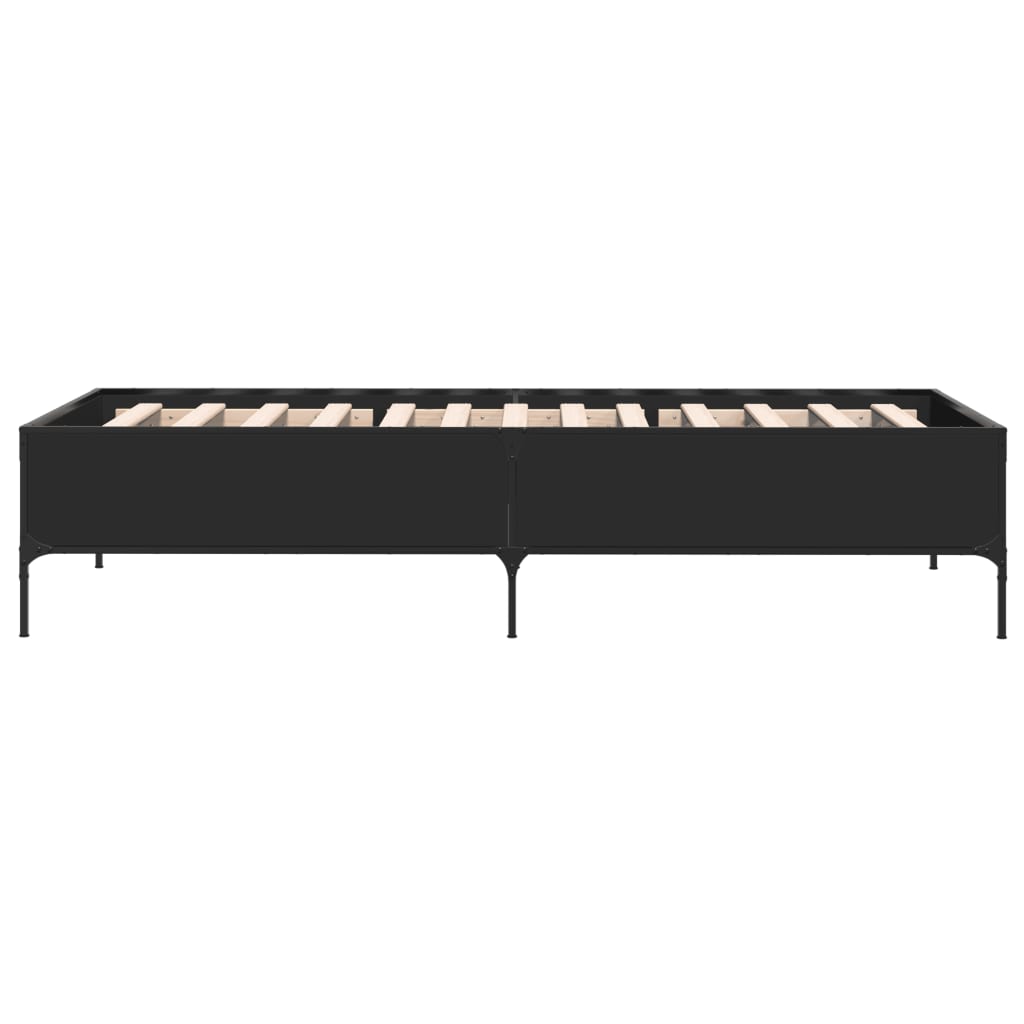 Cadre de lit sans matelas noir 90x200 cm - XIOS