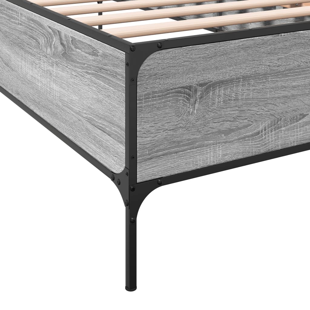 Cadre de lit sans matelas sonoma gris 90x200 cm - XIOS