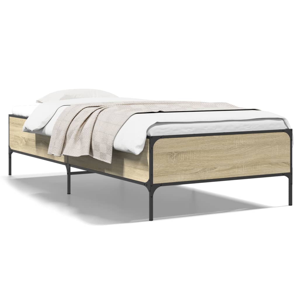 Cadre de lit sans matelas chêne sonoma 75x190 cm - XIOS