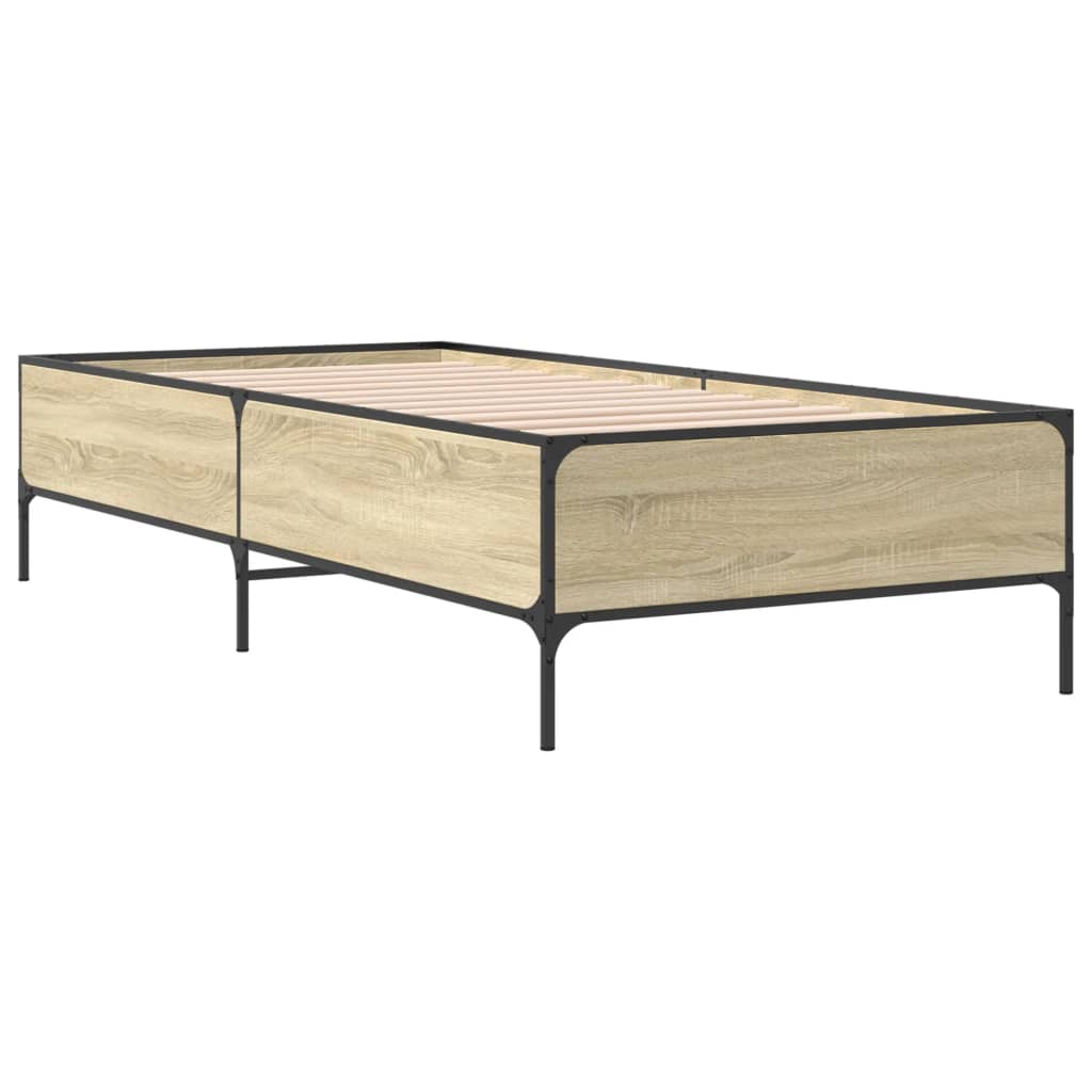 Cadre de lit sans matelas chêne sonoma 75x190 cm - XIOS