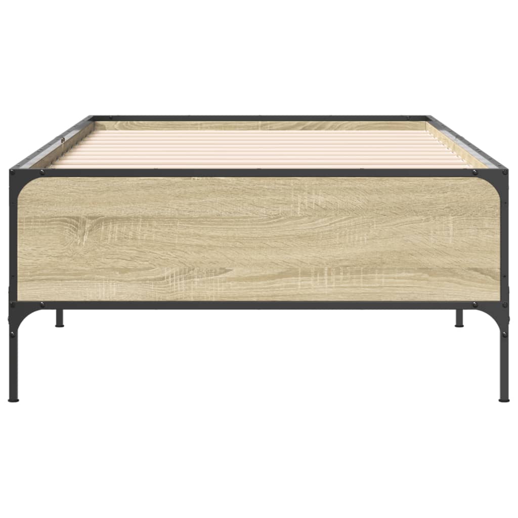 Cadre de lit sans matelas chêne sonoma 75x190 cm - XIOS