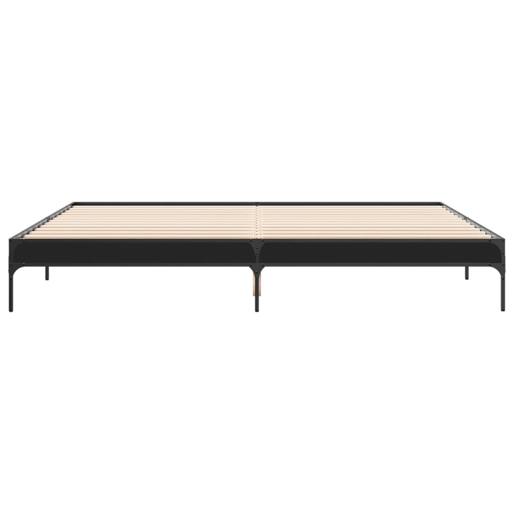 Cadre de lit sans matelas noir 200x200 cm - XIOS