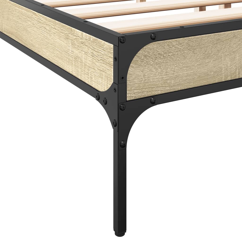 Cadre de lit sans matelas chêne sonoma 200x200 cm - XIOS