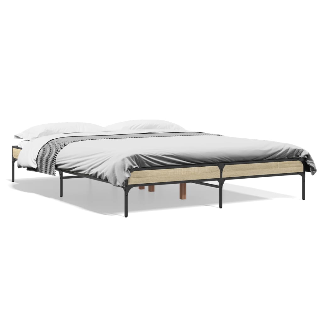 Cadre de lit sans matelas chêne sonoma 140x200 cm - XIOS
