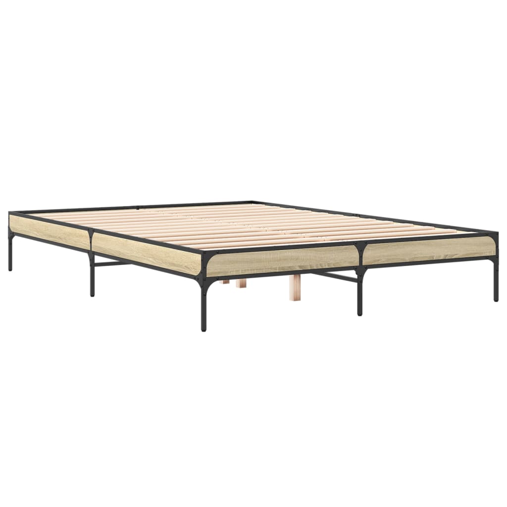 Cadre de lit sans matelas chêne sonoma 140x200 cm - XIOS