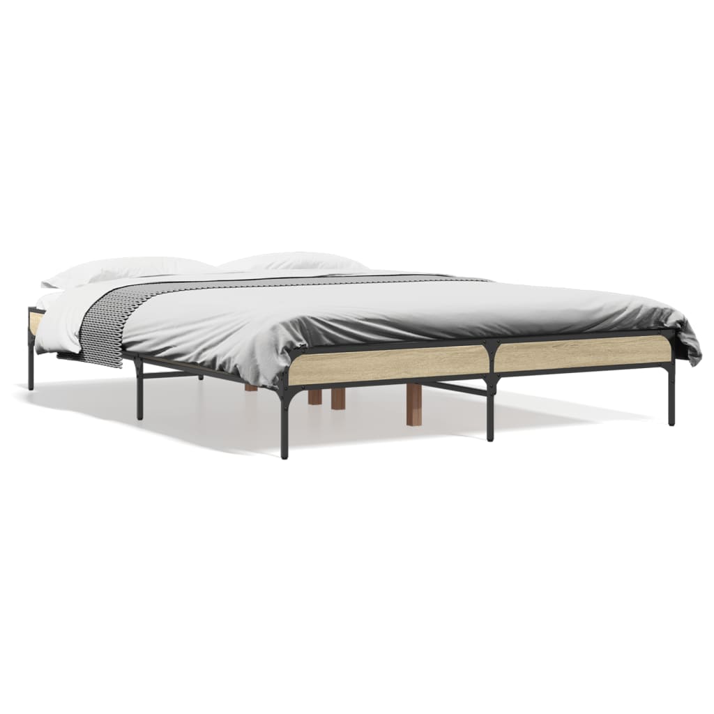 Cadre de lit sans matelas chêne sonoma 120x200 cm - XIOS