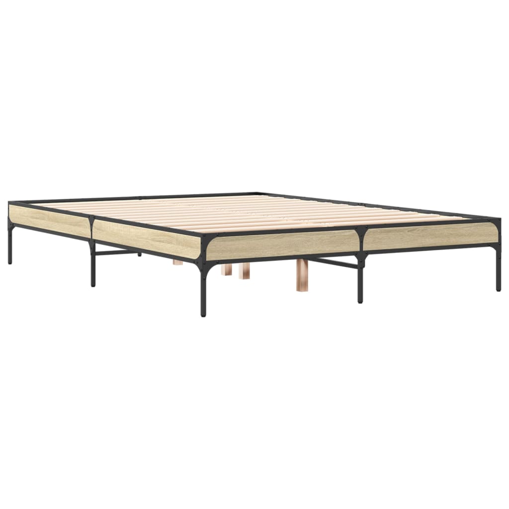 Cadre de lit sans matelas chêne sonoma 120x200 cm - XIOS