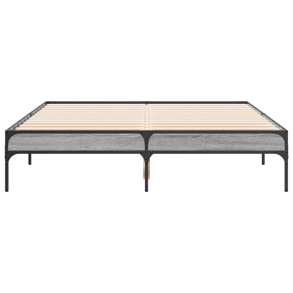Cadre de lit sans matelas sonoma gris 120x200 cm - XIOS