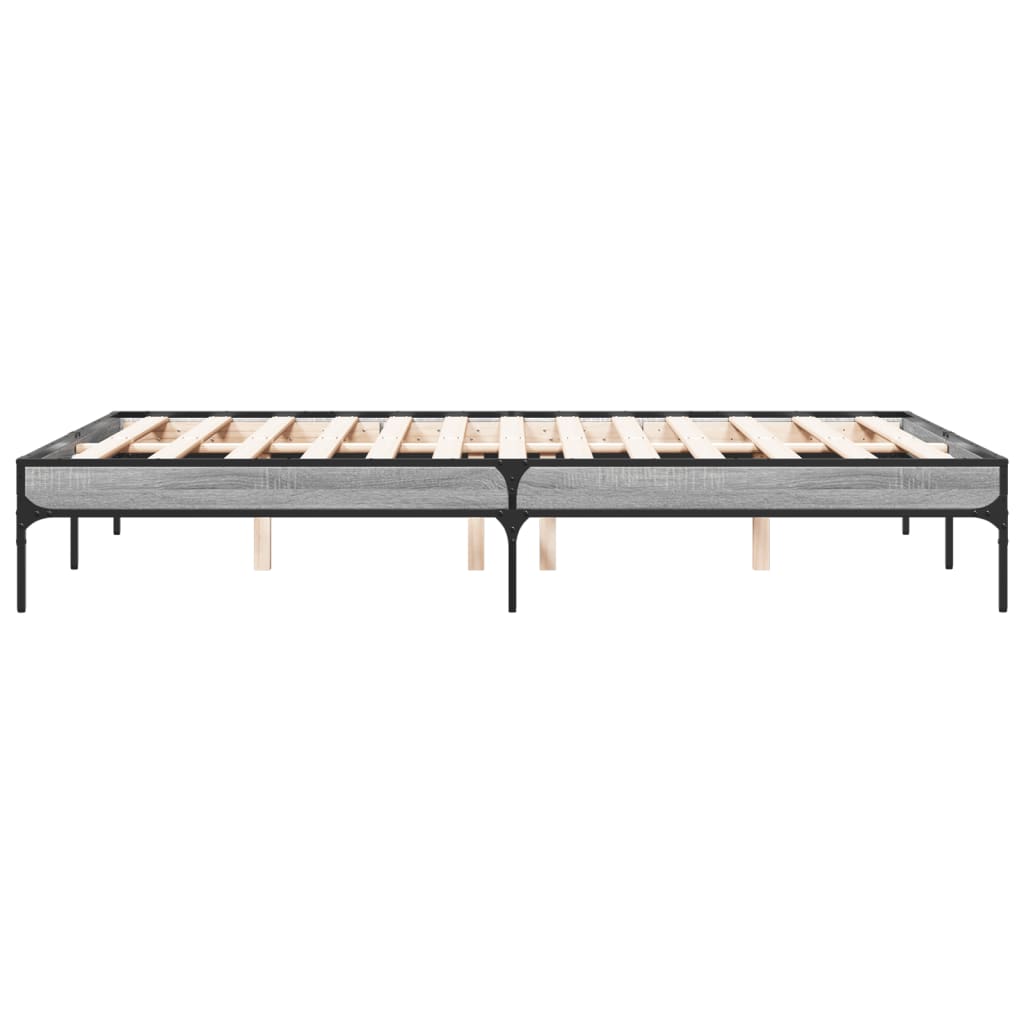 Cadre de lit sans matelas sonoma gris 120x200 cm - XIOS