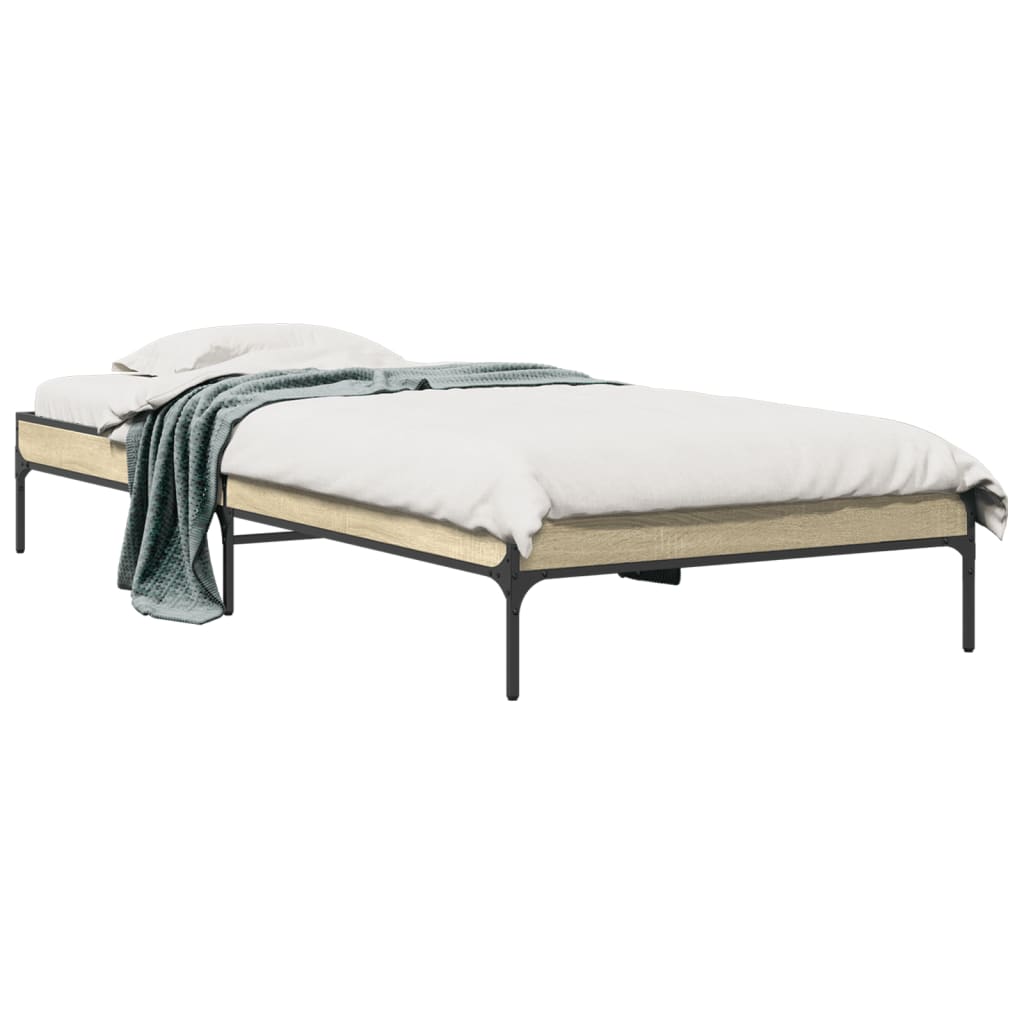 Cadre de lit sans matelas chêne sonoma 100x200 cm - XIOS